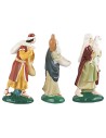 Set statue tre pastori 9 cm per presepe Mondo Presepi