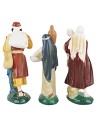 Set statue tre pastori 9 cm per presepe Mondo Presepi