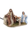 Natività 12 cm in movimento per presepe Mondo Presepi