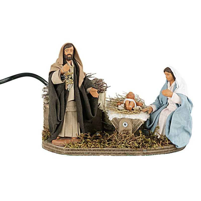 Natività 10 cm in movimento per presepe Mondo Presepi