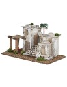 Villaggio arabo con scalinata e portico cm 24x41x20,5 h