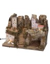 Presepe con luci cm 33x18x24 h