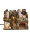 Presepe con luci cm 33x18x24 h