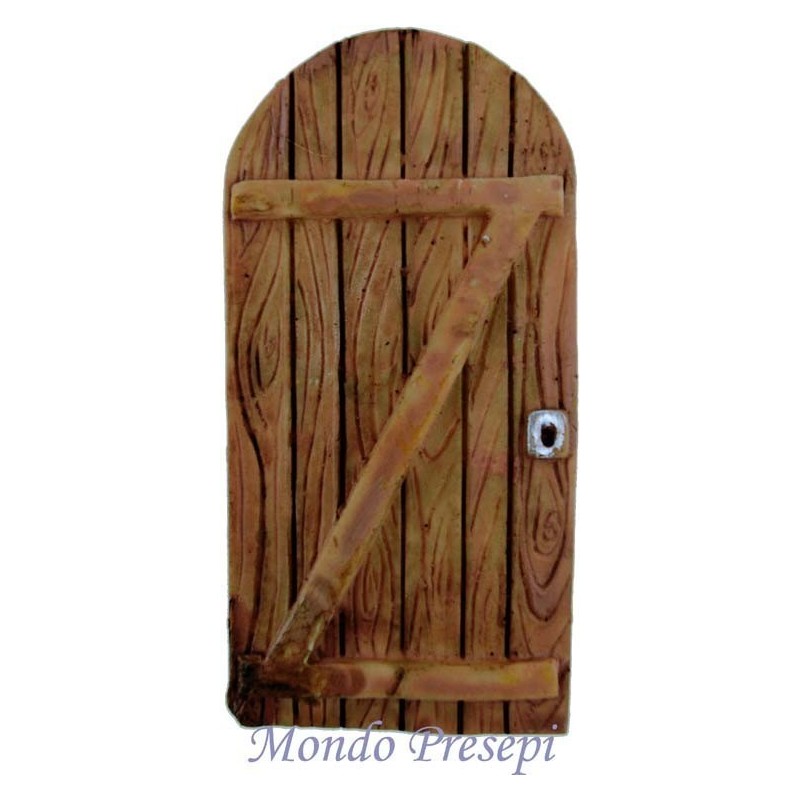 Puerta de resina efecto madera cm 5,3x10,5 h.