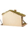 Capanna per presepe con fontana funzionante cm 39x23x23 h