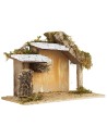 Capanna cm 32,5x17x23 h per presepe Mondo Presepi