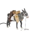 Standing donkey in motion 24 cm for nativity scene Mondo Presepi