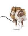 Ox in motion 24 cm for nativity scene Mondo Presepi