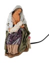 Donna che allatta in movimento serie 30 cm per presepe Mondo