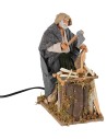 "Woodcutter in motion 24 cm for nativity scene Mondo Presepi"