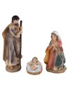 Conjunto de 11 figuras Natividad, Reyes Magos, ángel y pastor