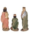 Conjunto de 11 figuras Natividad, Reyes Magos, ángel y pastor