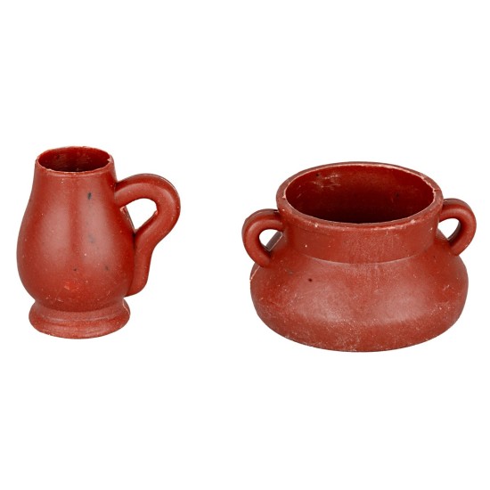 Set of 2 small amphorae cm 3-3,5 h