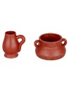 Set of 2 small amphorae cm 3-3,5 h