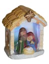 Naïve nativity illuminated with LED cm 5x4.5x8 h