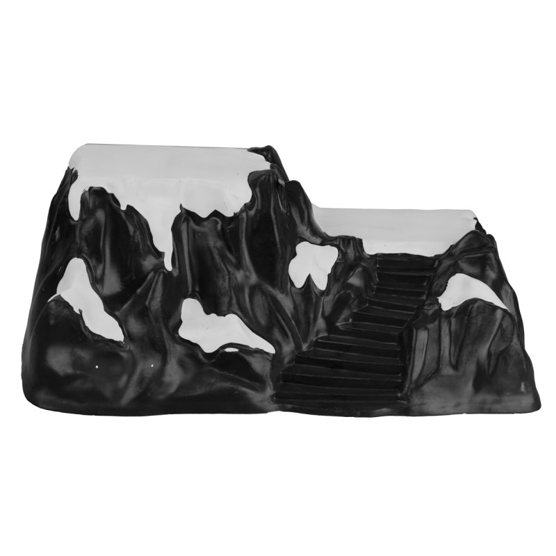 Partially snowy mountain scenery for decorations 42X22X17 cm