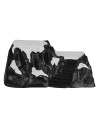 Partially snowy mountain scenery for decorations 42X22X17 cm