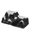 Partially snowy mountain scenery for decorations 42X22X17 cm