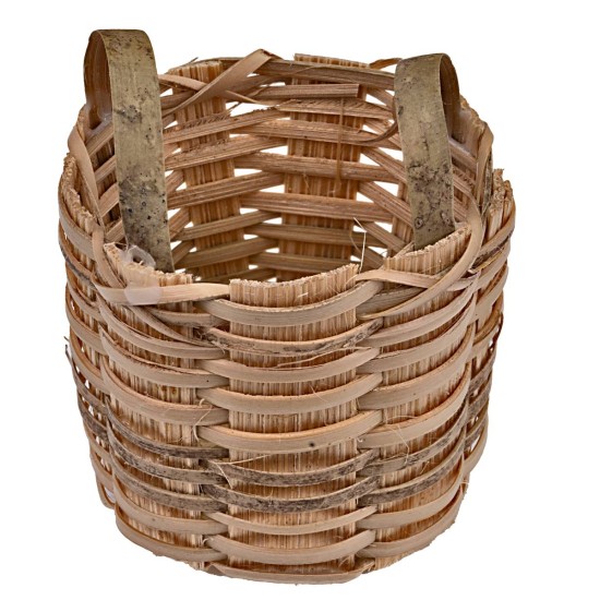 Wicker basket with handles Ø 4 cm