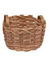 Wicker basket with handles, 3 cm high, for nativity scene, Mondo Presepi