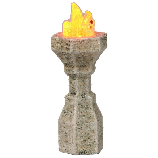 Braciere grande 6,8 cm con led arancio tremolante 12 Volt