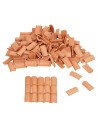 Coppi 20x10 mm in terracotta in busta da 150 pz per presepe