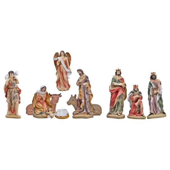 Set Natività 55 cm in resina per presepe Mondo Presepi