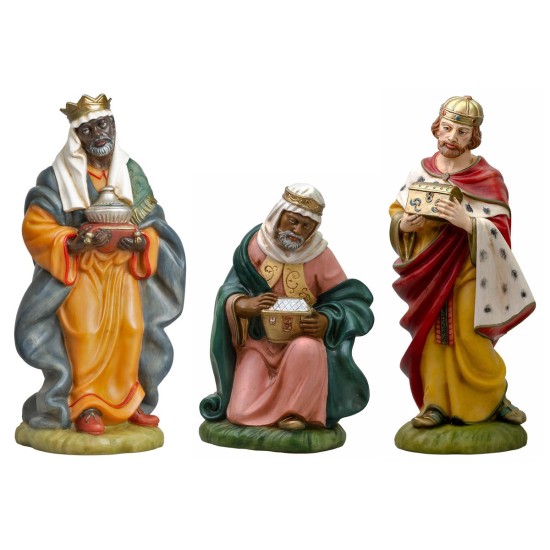 Conjunto de tres Reyes Magos 53 cm Euromarchi para exterior