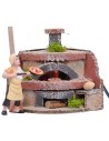 copy of Forno per fornaio con luce effetto fuoco cm 12x11x12,5 h