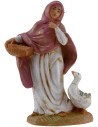 Woman with goose 12 cm Fontanini