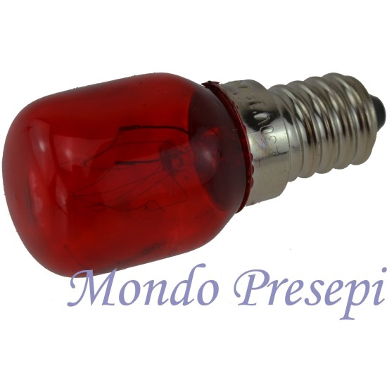 Lámpara roja 15W - E14 Mundo Belenes