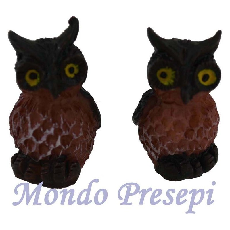 Set 2 owls resin