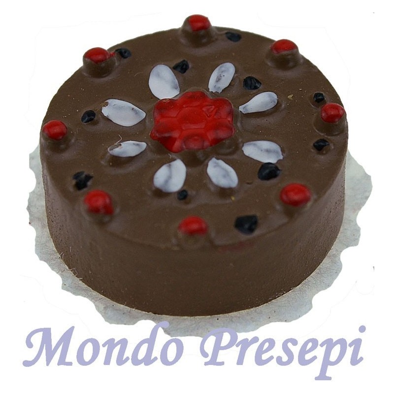 Tarta de chocolate Ø 2,5 cm Mundo Pesebres