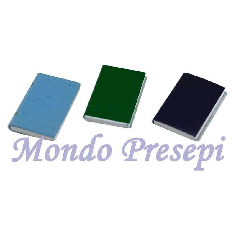 Set de 3 libros de 1,2x1,8 cm Mundo Pesebres