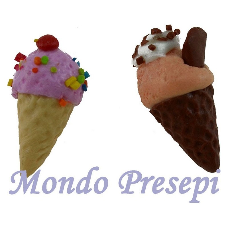 Set 2 gelati cm 2 Mondo Presepi