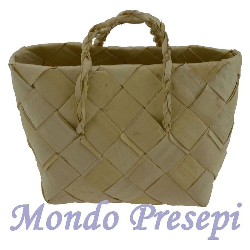 Bolso de mimbre cm 5x3,5 h. Mundo Pesebres