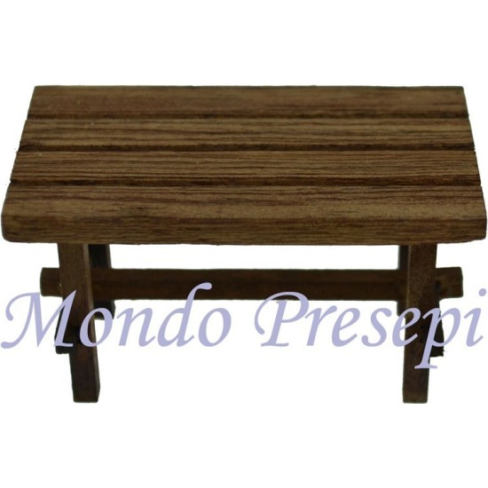 Tavolo in legno cm 7x4x4 Mondo Presepi