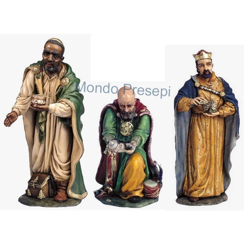 Conjunto de tres Reyes Magos de 30 cm Mondo Presepi