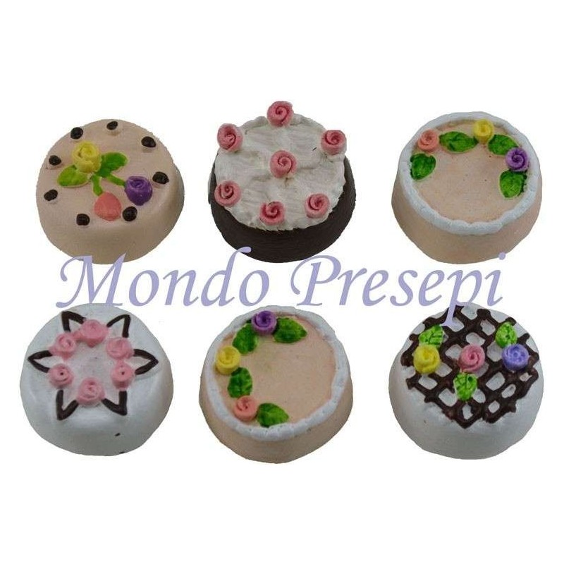 Tarta en modelos surtidos 1 pieza Ø 2 cm accesorios casa de las