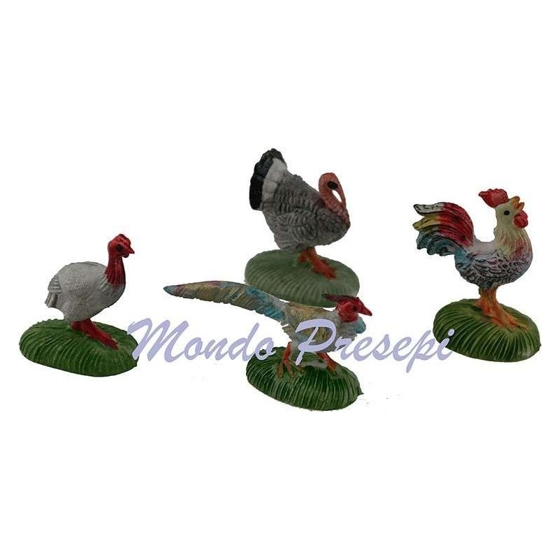 Set of 4 fowl