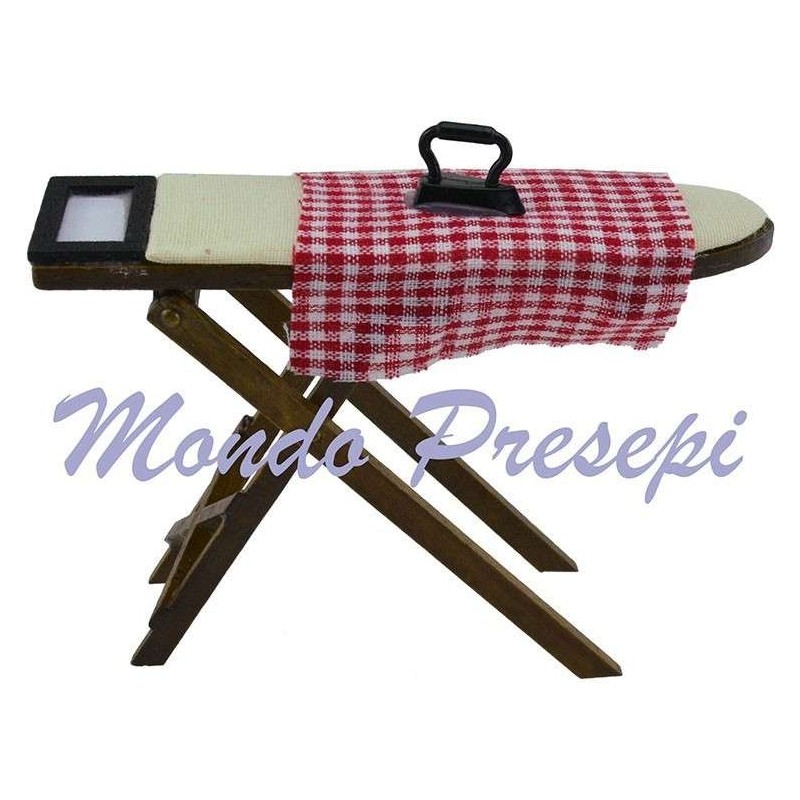 Ironing board with iron cm 10x3x7 h.