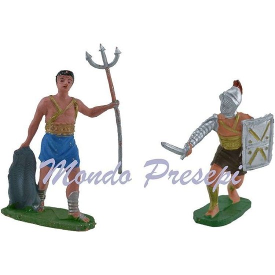 Set of 2 gladiators 7 cm