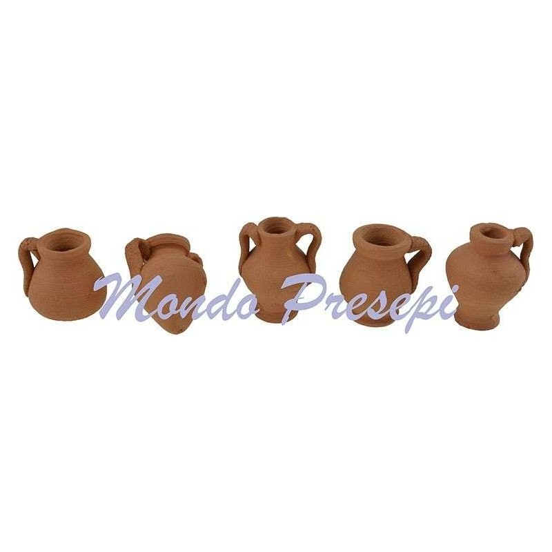 Set 5 amphorae cm 1.5 - 2 h.