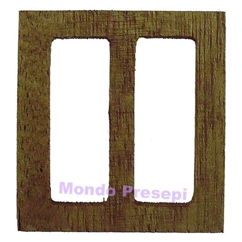 Ventana de madera cm 4,7x5 h. Mundo Pesebres