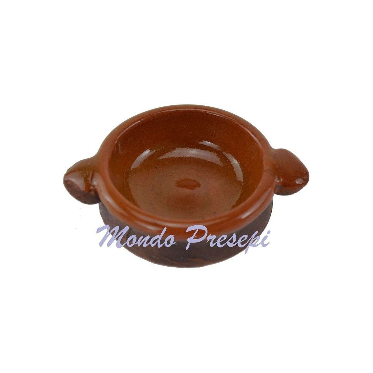 Pentola in terracotta con coperchio ø 3 cm Mondo