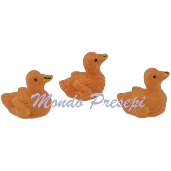 Set of 3 geese in resin