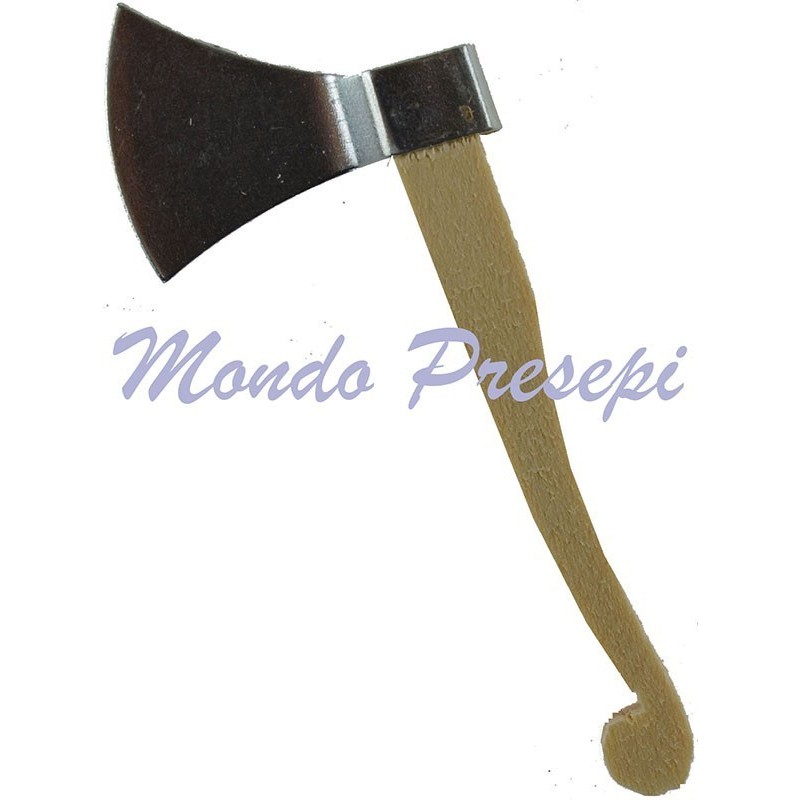 Hacha de madera y metal 6 cm Mundo Pesebres