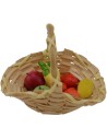 Basket with fruits 5.5 cm