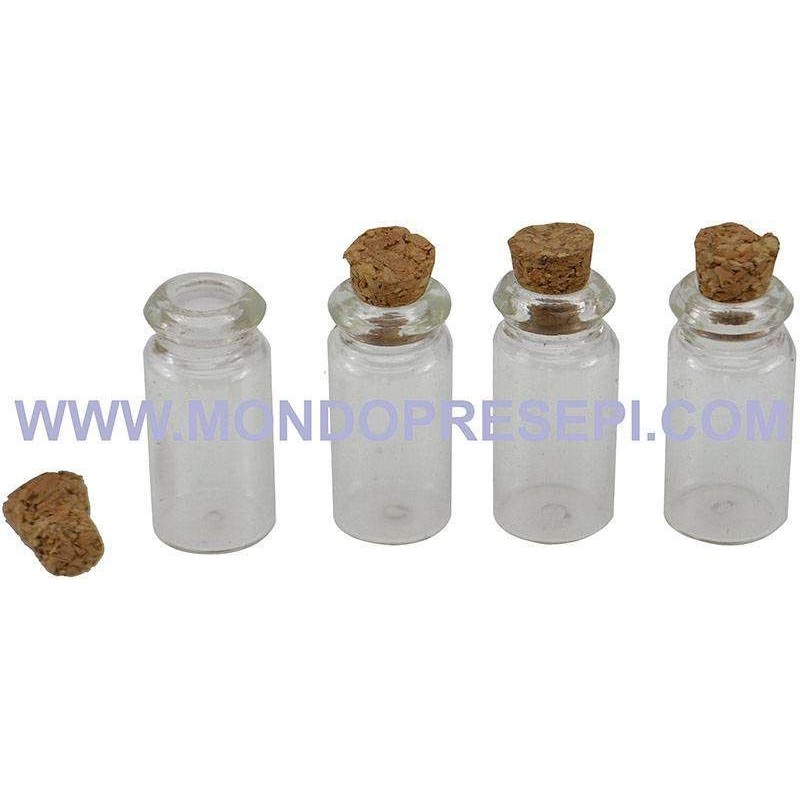 Set of 4 glass jars 2.5 cm