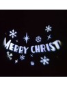 Projector Merry Christmas 1x1w white led outdoor